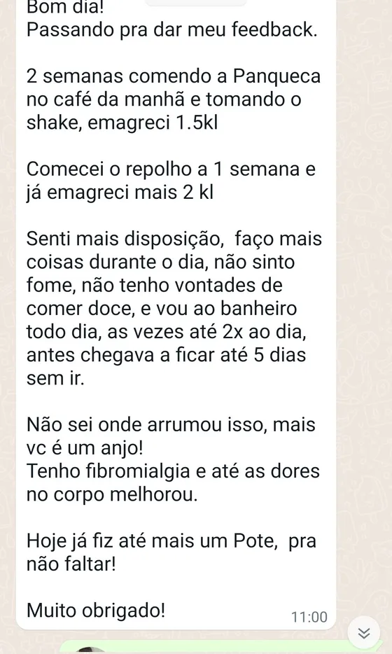Depoimento de aluna sobre disposição e energia