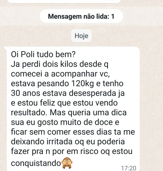 Depoimento de aluna sobre a evolução do programa